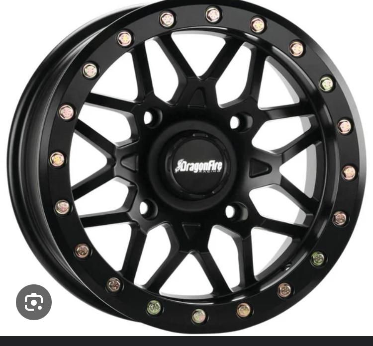 DragonFire 15x6 4x136/4x137 +40 Satin Black Wheels