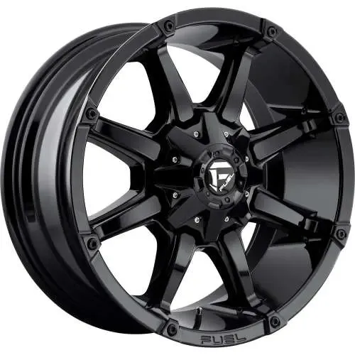 4-Fuel Coupler D575 20x9 8x6.5 8X165.1 +01mm Gloss Black Wheels