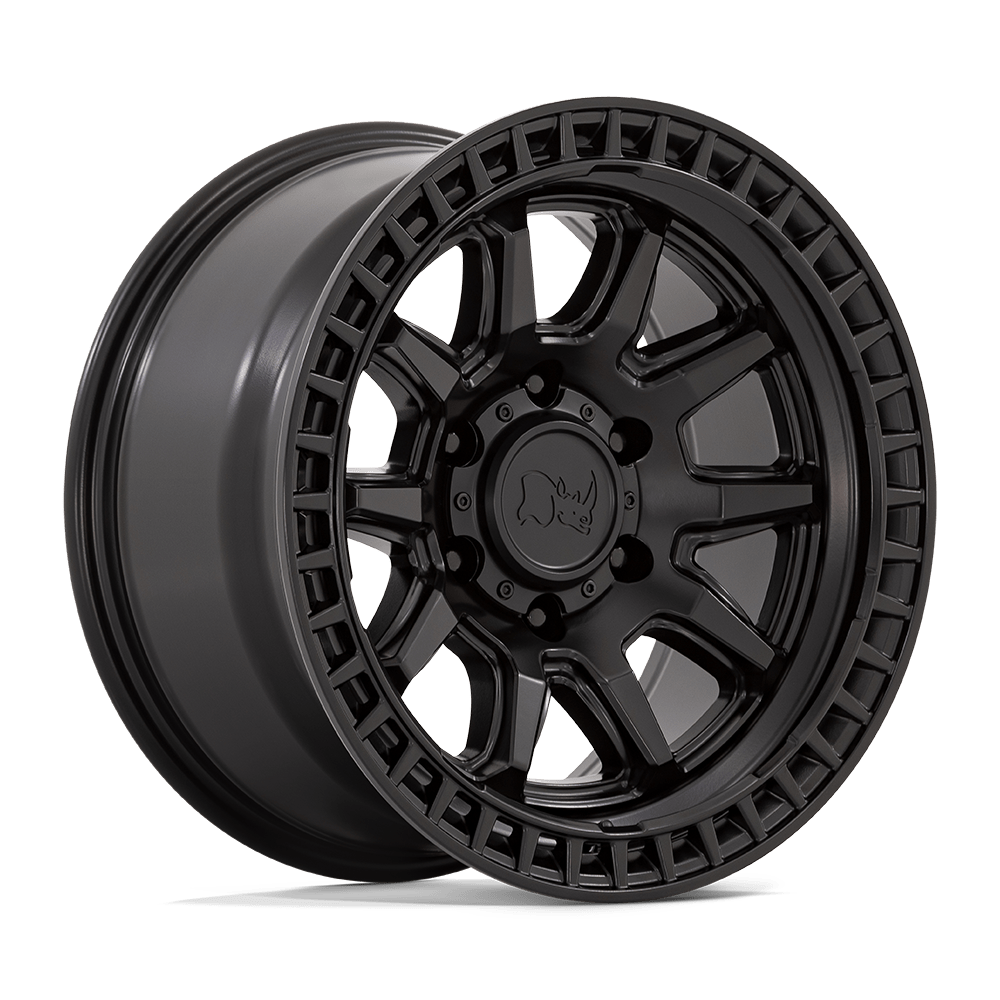 Black Rhino Calico 17x8.5 6x5.5 6x139.7 +0 Matte Black Wheels