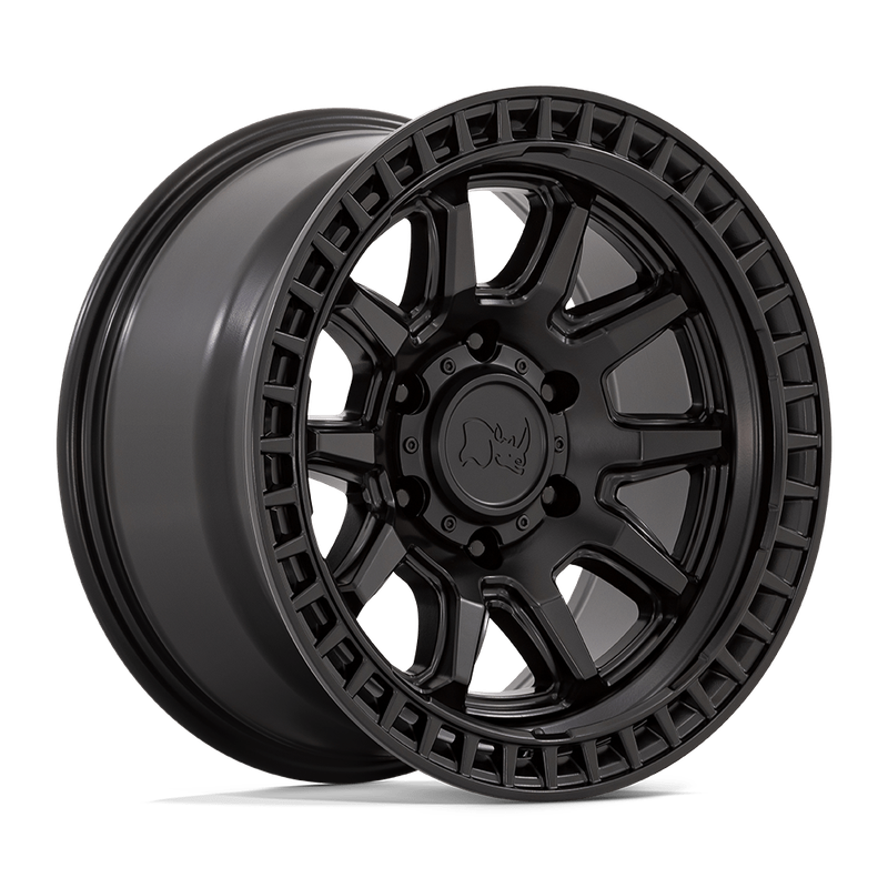 Black Rhino Calico 17x8.5 6x5.5 6x139.7 +0 Matte Black Wheels