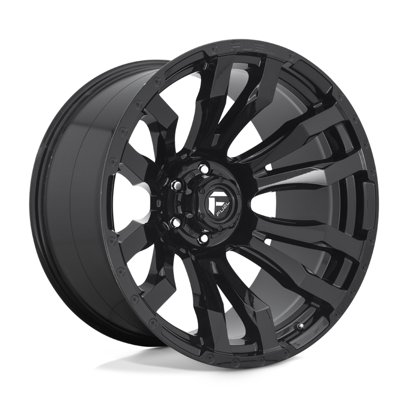 4-Fuel Blitz 17x9 6X5.5 6X139.7 +01 Black Wheels