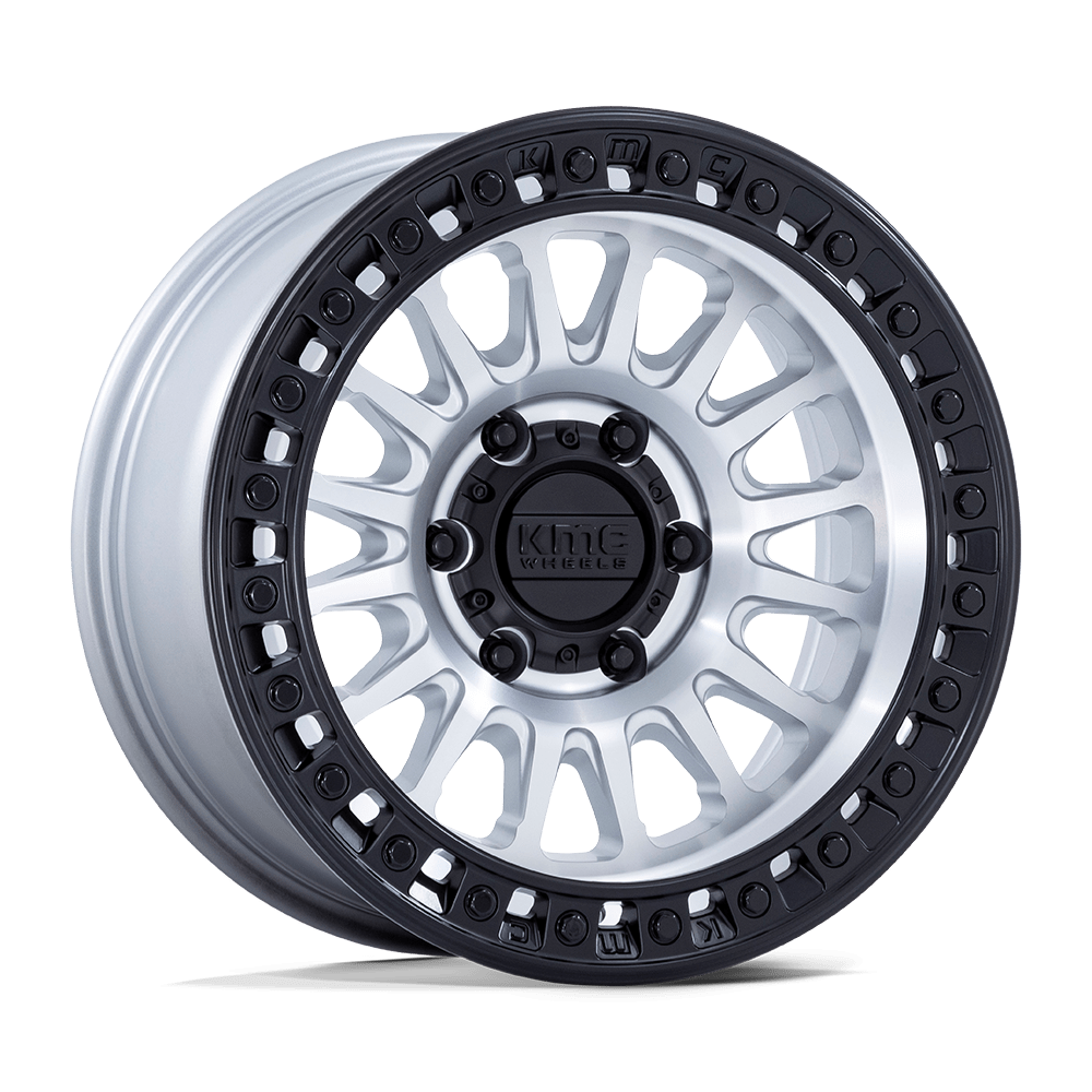 4-Kmc KM552 IMS 17x8.5 6X135 -10 Machined With Black Lip Wheels