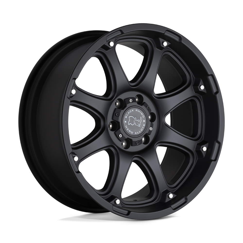 Black Rhino Glamis 17x9 8x165.1 -12mm Matte Black Wheels