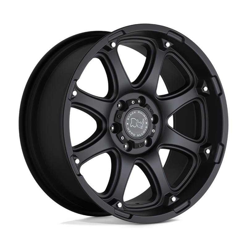 Black Rhino Glamis 17x9 8x165.1 -12mm Matte Black Wheels