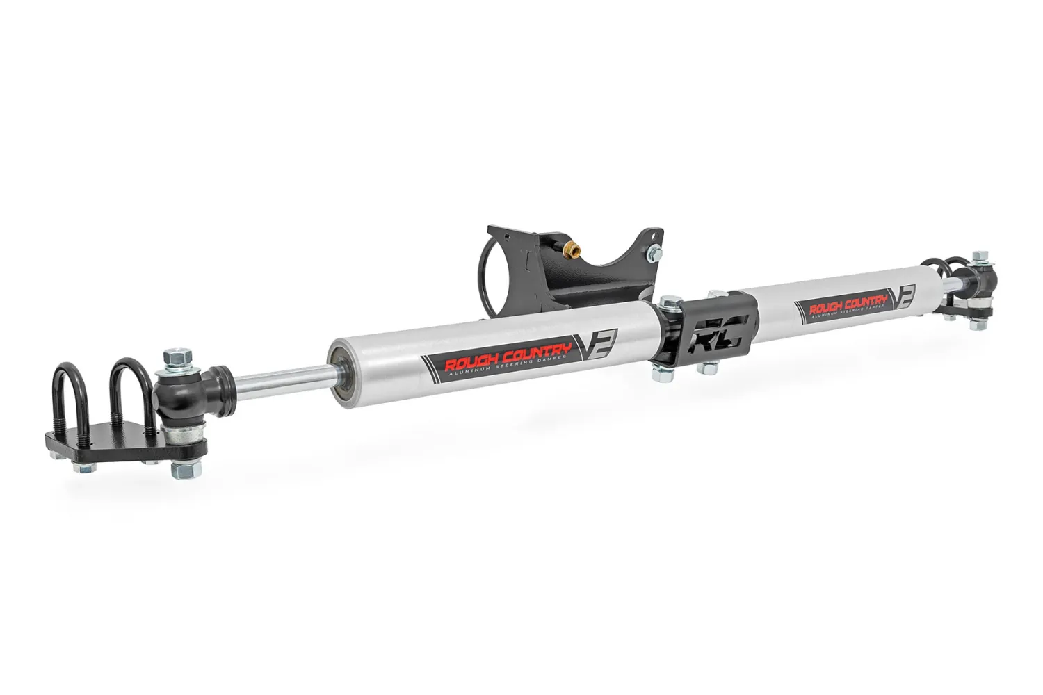 V2 Steering Stabilizer Dual 2-8 Inch Lift 05-25 Ford F250/F350 Super Duty
