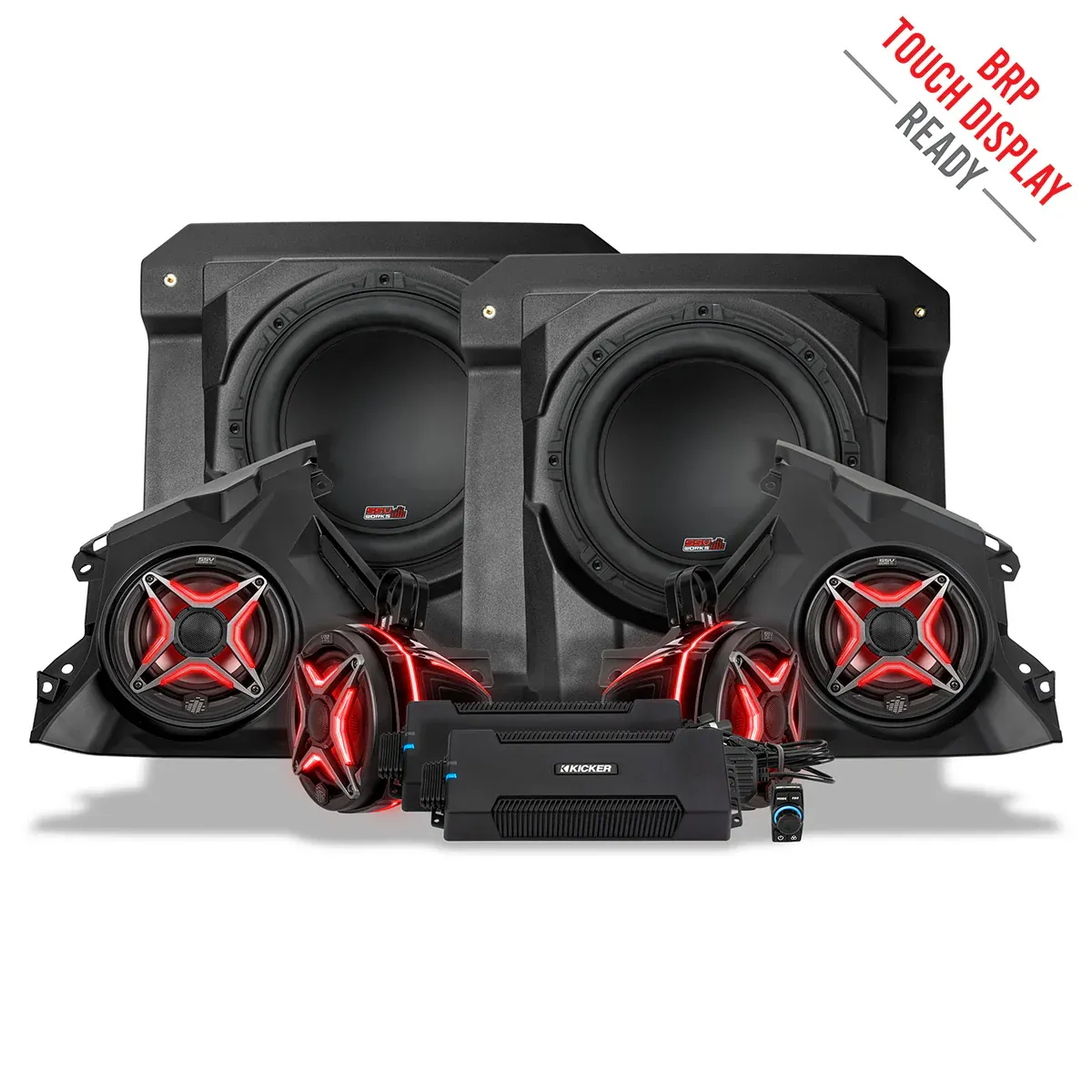 Phase-5 V-Spec 1650watt 6-Speaker Stereo System for 2024-2025 Can-Am Maverick R