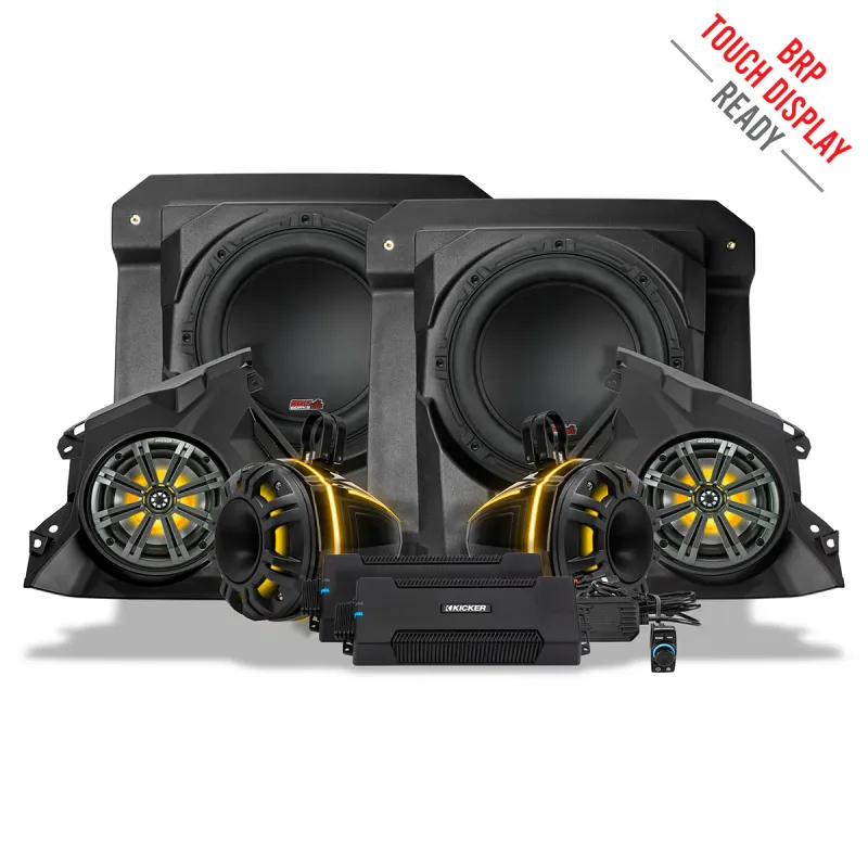 Phase-6 K-Spec 1650watt 6-Speaker Stereo System with Kicker Horns for 2024-2025 Can-Am Maverick R