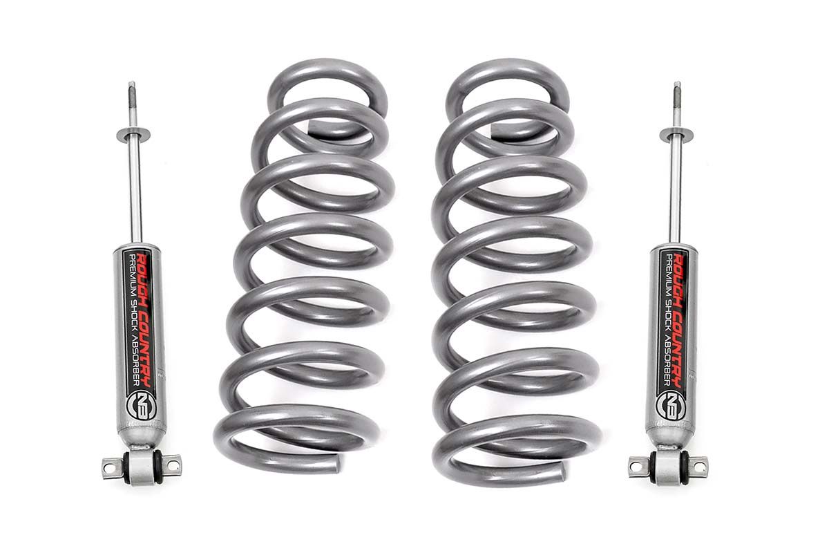 Rough Country 2 Rough Country 2" Leveling Kit/Coil Springs & Shocks 2009-2021 Dodge Ram 1500 2WD