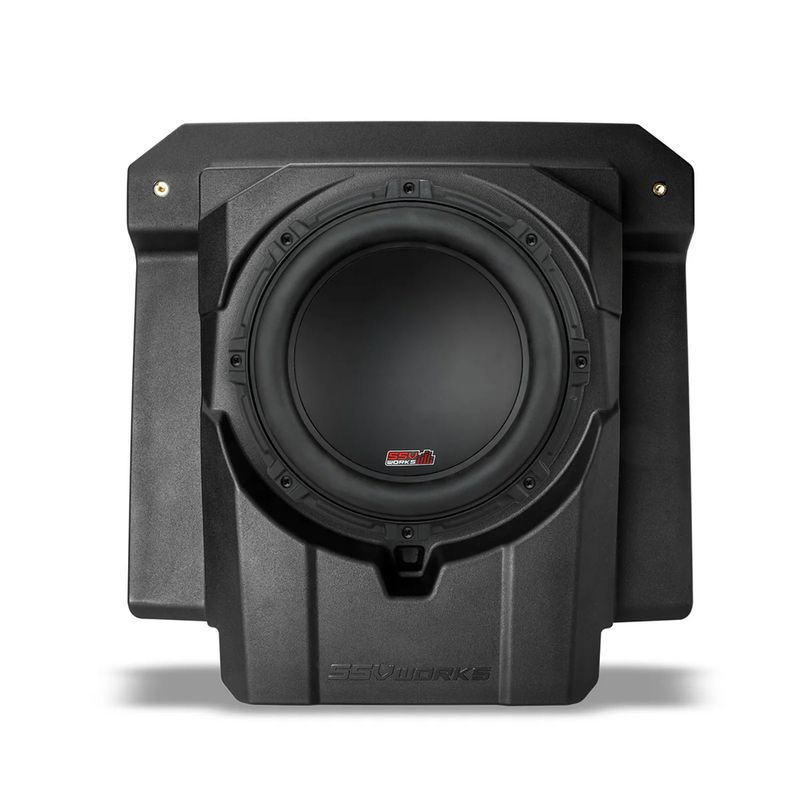 SSV Works Empty Single 10" Under-Seat Sealed Enclosure for 2024-2025 Can-Am Maverick R X, Maverick R, Maverick R X RS