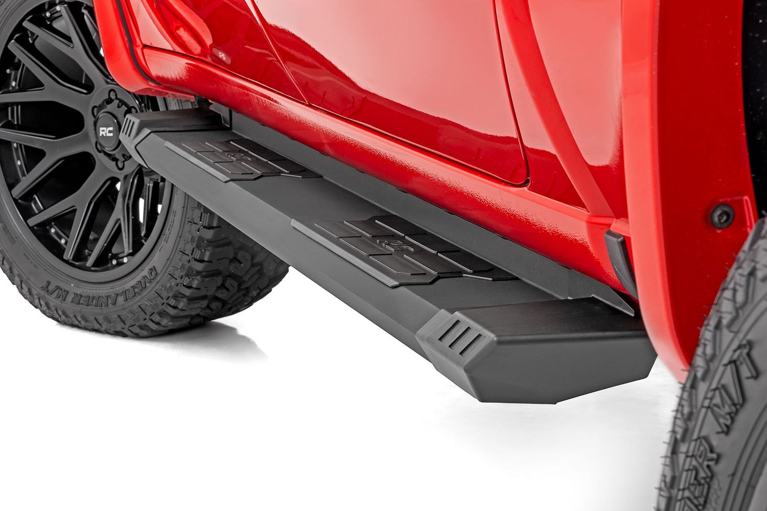Rough Country HD2 Aluminum Running Boards 15-25 Crew Cab Ford F-150/Lightning/F-250/F-350/Raptor (Toscos)