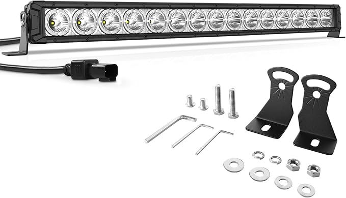 32 inch Led Light Bar, 150W 15000LM Spotlights, Led Fog Lights Offroad Driving Lights W/Daytime Running for Pickup Trucks, Cars & Jeeps
