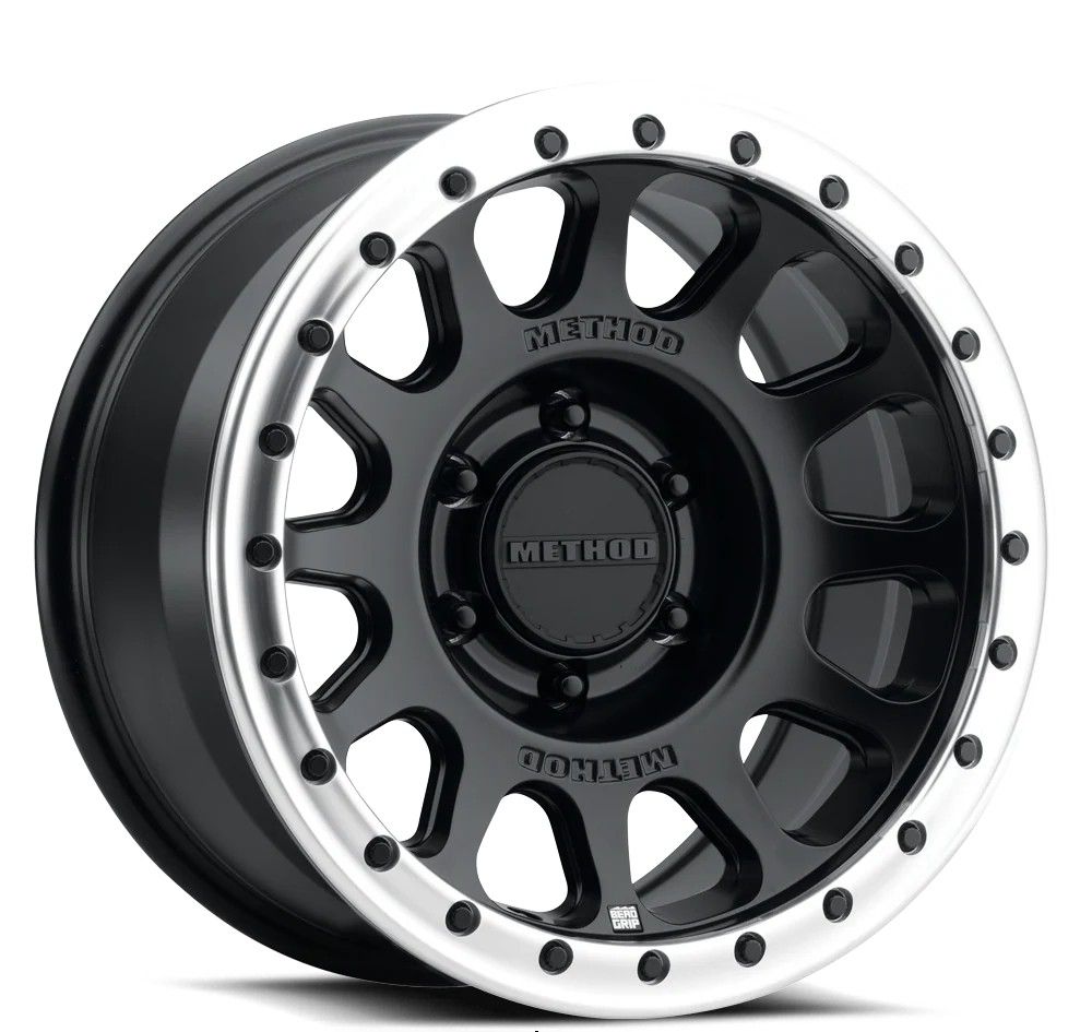 4-Method Race MR709HD 17x8.5 6X5.5 6X139.7 ET0 Matte Black/Machined-Raw Ring Wheels