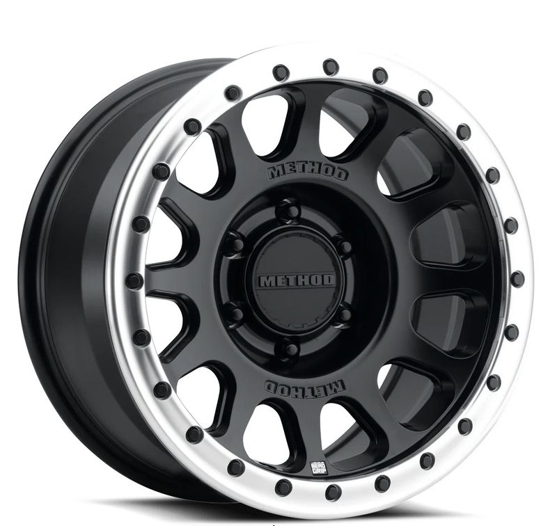 4-Method Race MR709HD 17x8.5 6X5.5 6X139.7 ET0 Matte Black/Machined-Raw Ring Wheels
