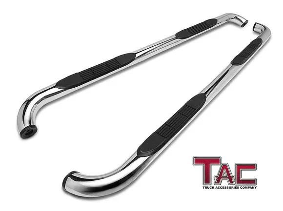 Tac 3" Stainless Steel Side Steps for 2002-2008 Dodge Ram 1500/ 2003-2009 2500/3500 Quad Cab