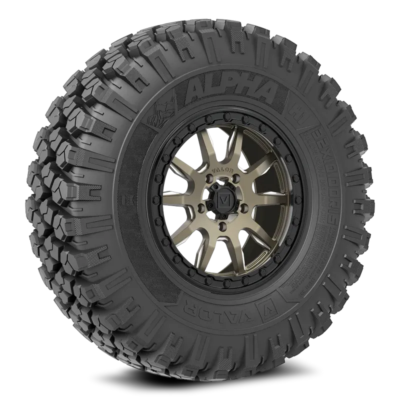 Valor V15 15X7 5x114.3 Satin Bronze Wheels & 35x10R15 Valor Alpha Tires (Free Mounted) For Polaris Rzr Pro R, Xpedition adv & XP, Ranger, XD, Pro S, Turbo R, 5-Lug