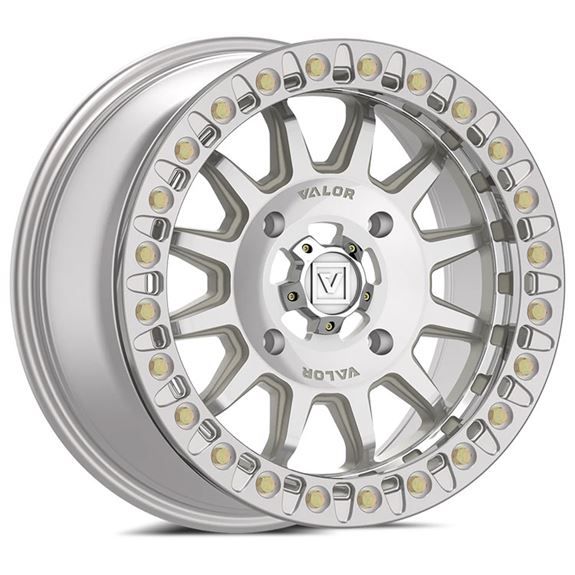 4-Valor Offroad V09 Bead Lock UTV 15x10 4x137 +0mm Raw Machined 2pc Wheels