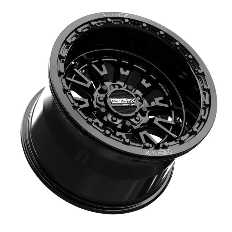 Metal FX Slayer R Beadlock 15X10 5x114.3 +0MM Gloss Black Wheels