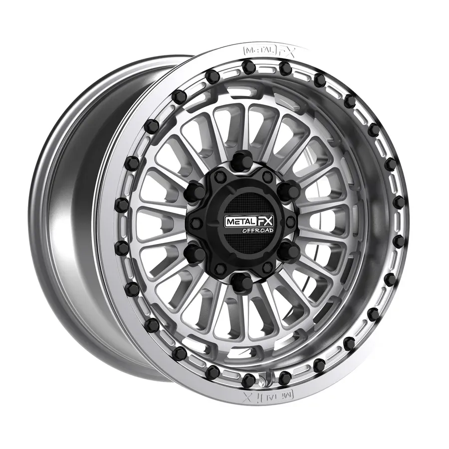 Metal FX Delta 6R Beadlock 15x10 6x139.7 +38mm Raw 4-pc Wheels