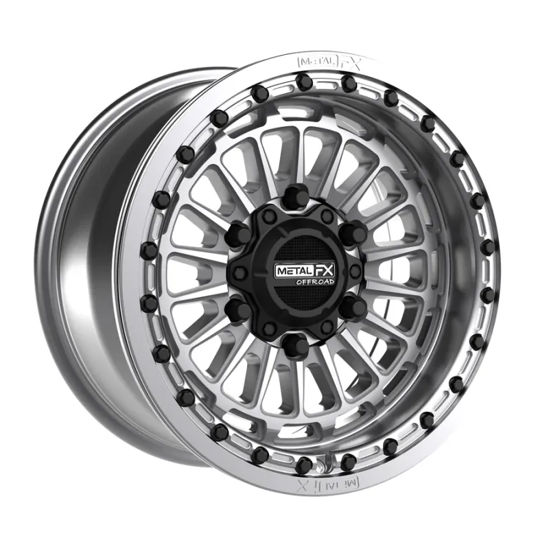 Metal FX Delta 6R Beadlock 15x10 6x139.7 +38mm Raw 4-pc Wheels