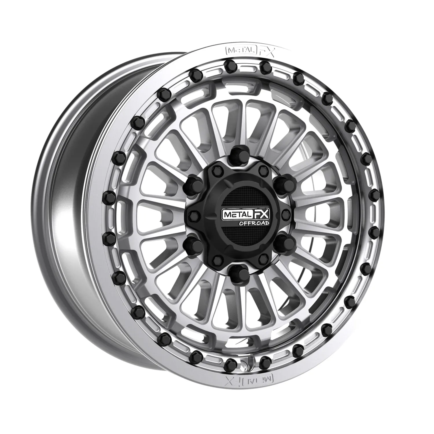 Metal FX Delta 6R Beadlock 15x7 6x139.7 +38mm Raw 4-pc Wheels