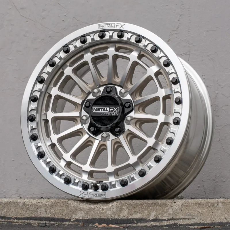 Metal FX Delta R Beadlock 15x7 5X114.3 38mm Raw Wheels