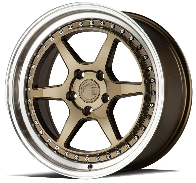 Aodhan DS09 18x8.5 5x114.3 +35 Bronze W/Machined Lip Wheels