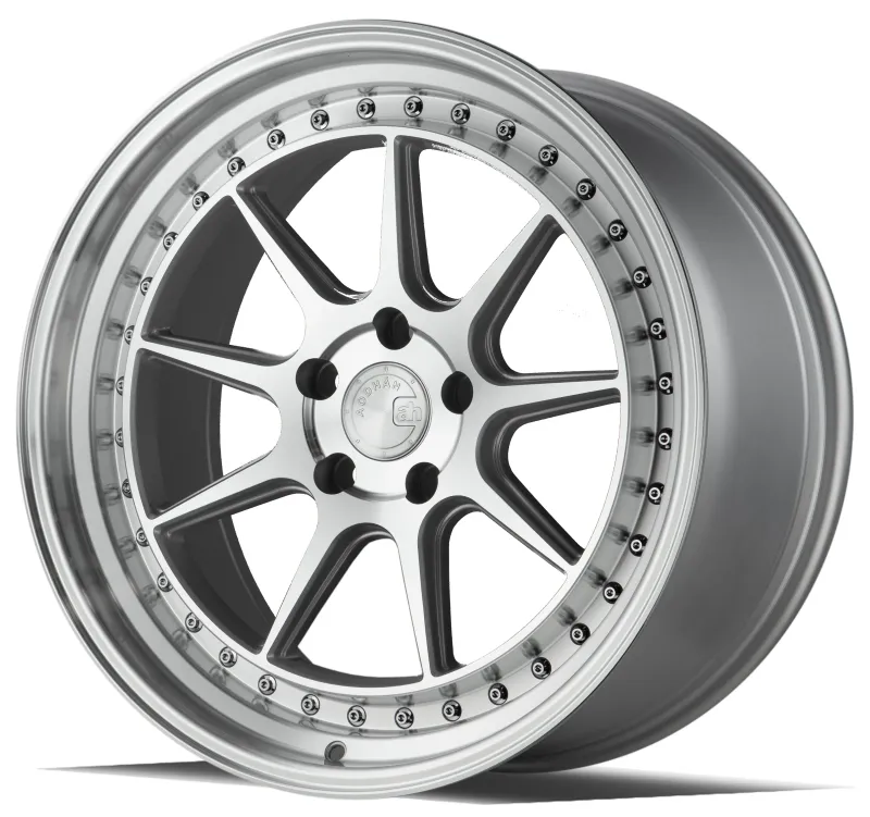 Aodhan DS-X 18x9.5 5x114.3 +30 Silver W/Machined Face Wheels