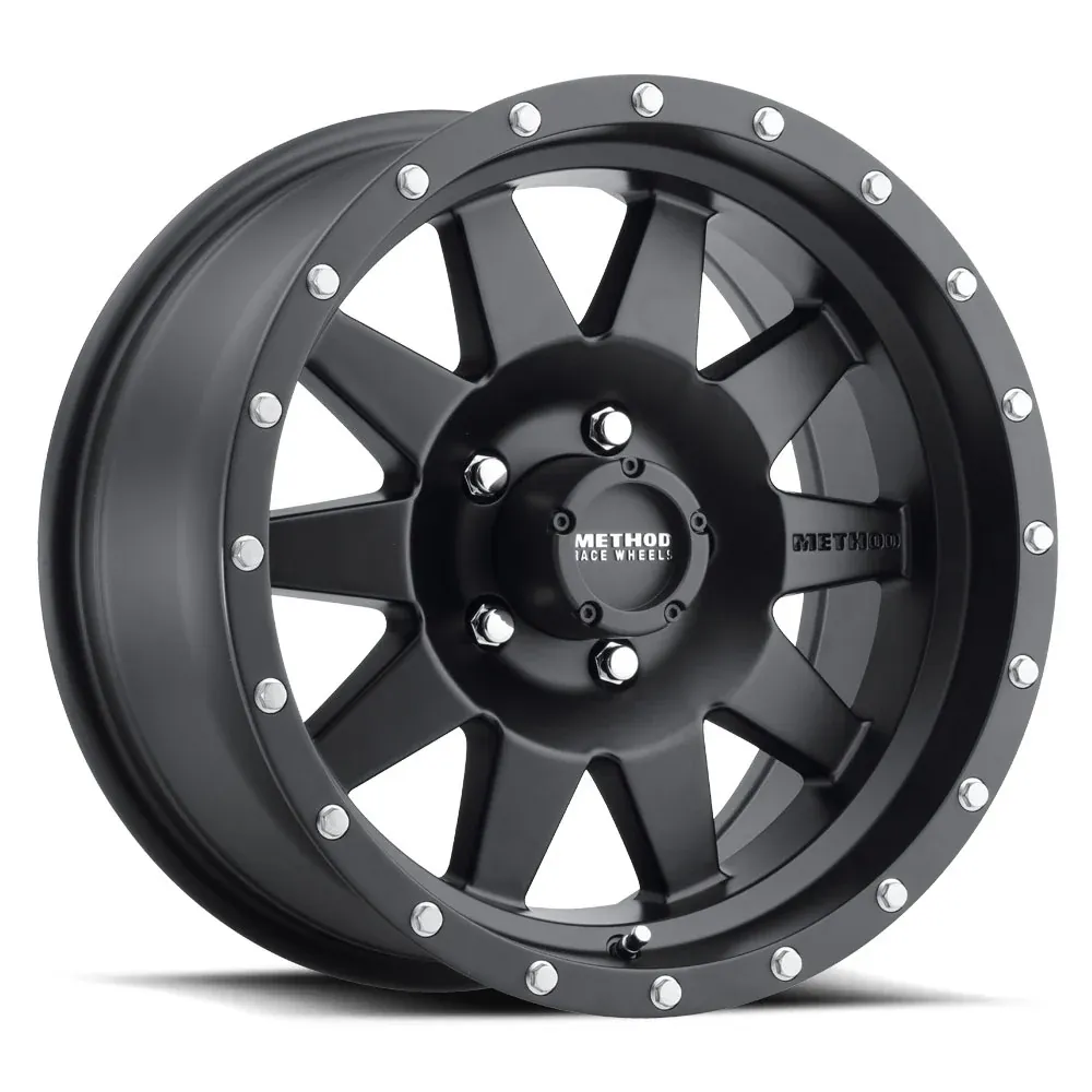 Method Race MR301 The Standard 15x7 5x4.5 5x114.3 -6mm Matte Black Wheels