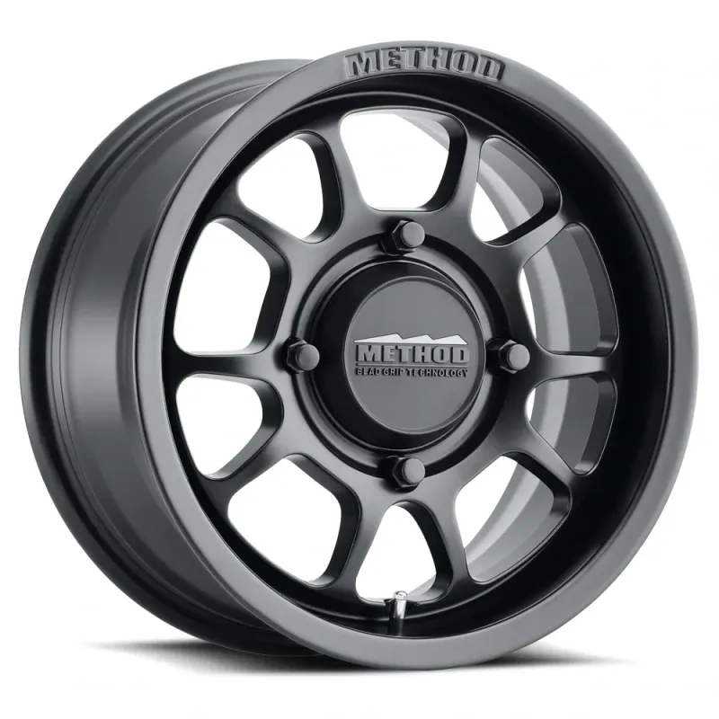 2-Method Race UTV MR409 Bead Grip 15x10 4x156 0mm/5+5 Matte Black Wheels