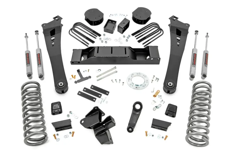 Rough Country 5 Inch Lift Kit Diesel | AISIN | Ram 3500 4WD (2019-2024)
