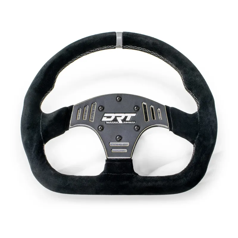 DRT Motorsports 330mm D-Shape Black Suede Steering Wheel
