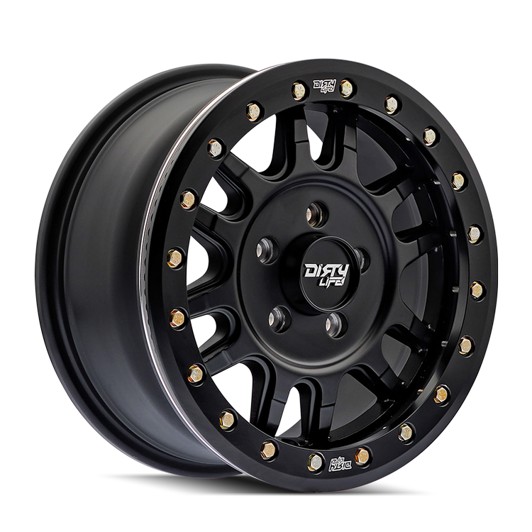 Dirty Life Canyon Pro SXS 9309R 15x7 5x114.3 38mm Matte Black Utv Beadlock Wheels