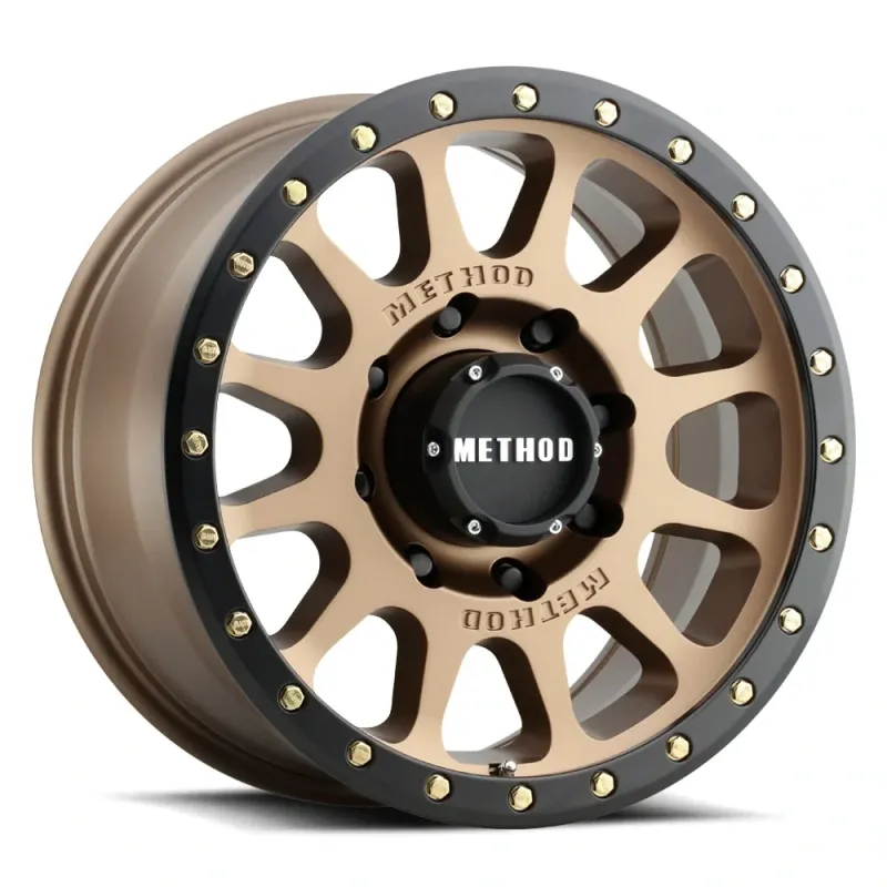 4-Method Race MR305 NV 17x8.5 8X170 ET-0 Bronze Black Lip Wheels