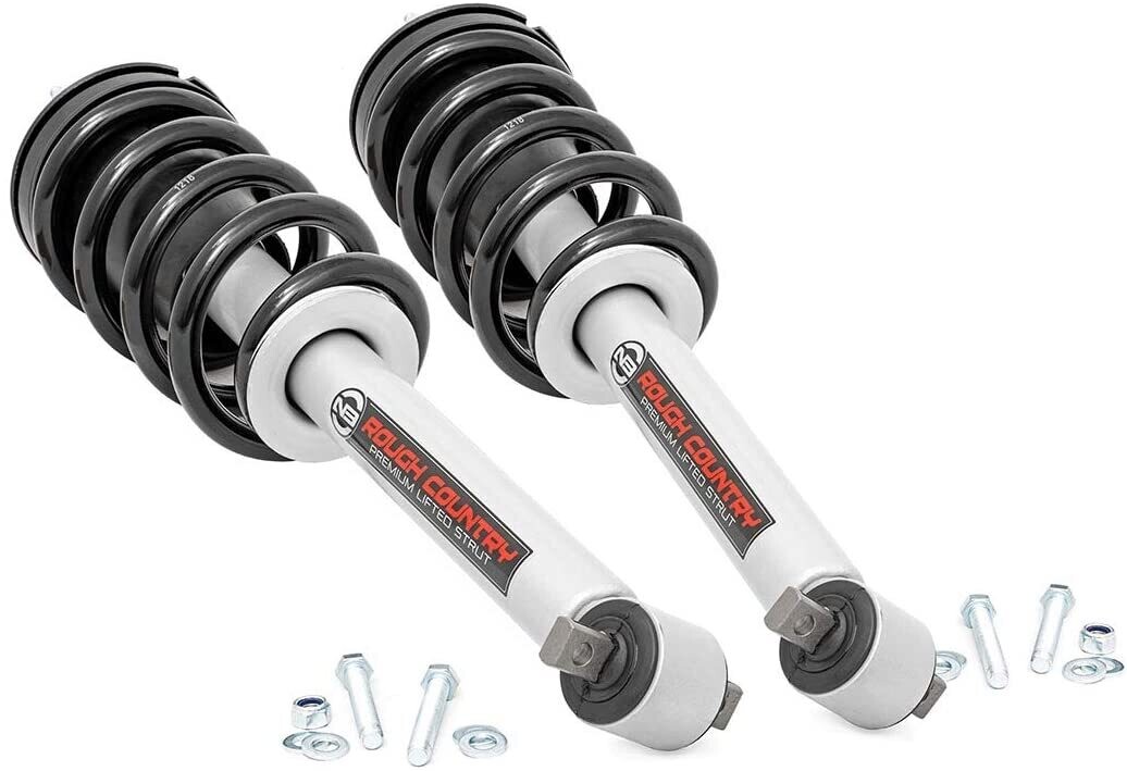 Rough Country Loaded Strut Pair 3.5" For 15-18 Chevy/Gmc 1500 & 07-20 Gmc Chevy SUV
