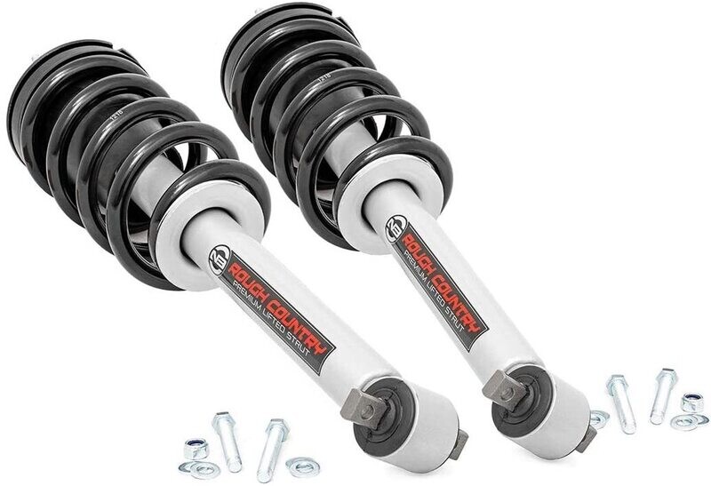 Rough Country Loaded Strut Pair 3.5" For 15-18 Chevy/Gmc 1500 & 07-20 Gmc Chevy SUV