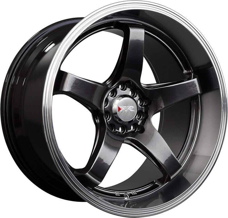 XXR 555 18x8.5 5x100 5x114.3 +25MM Chromium Black/ML 2pc Wheels