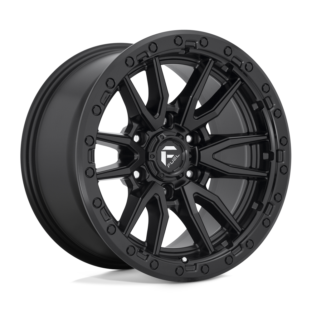 4-Fuel Rebel 17x9 6X5.5 6X139.7 Matte Black Wheels