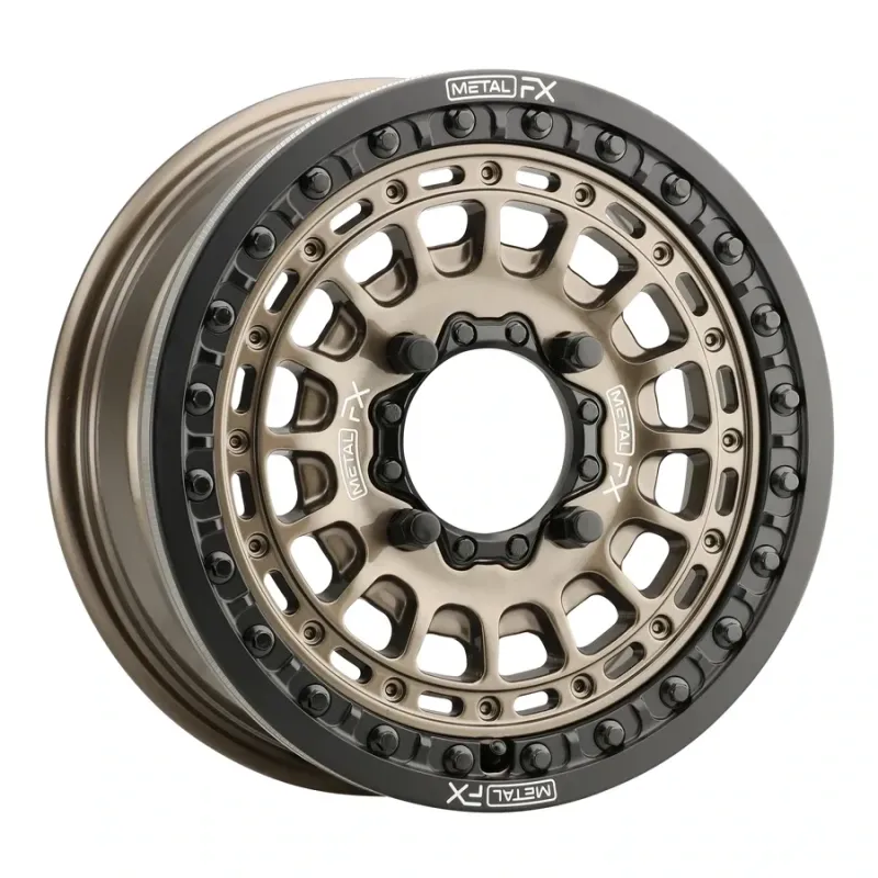 Metal FX Hitman Beadlock 15X6 4x156 +38 Bronze/Satin Black Wheels (No Center Caps) (Limited Time Sale)