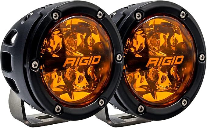 Rigid Industries 360-Series 4 Inch Spot with Amber PRO Lens - Pair Rigid Industries 360-Series 4 Inch Spot with Amber PRO Lens - Pair