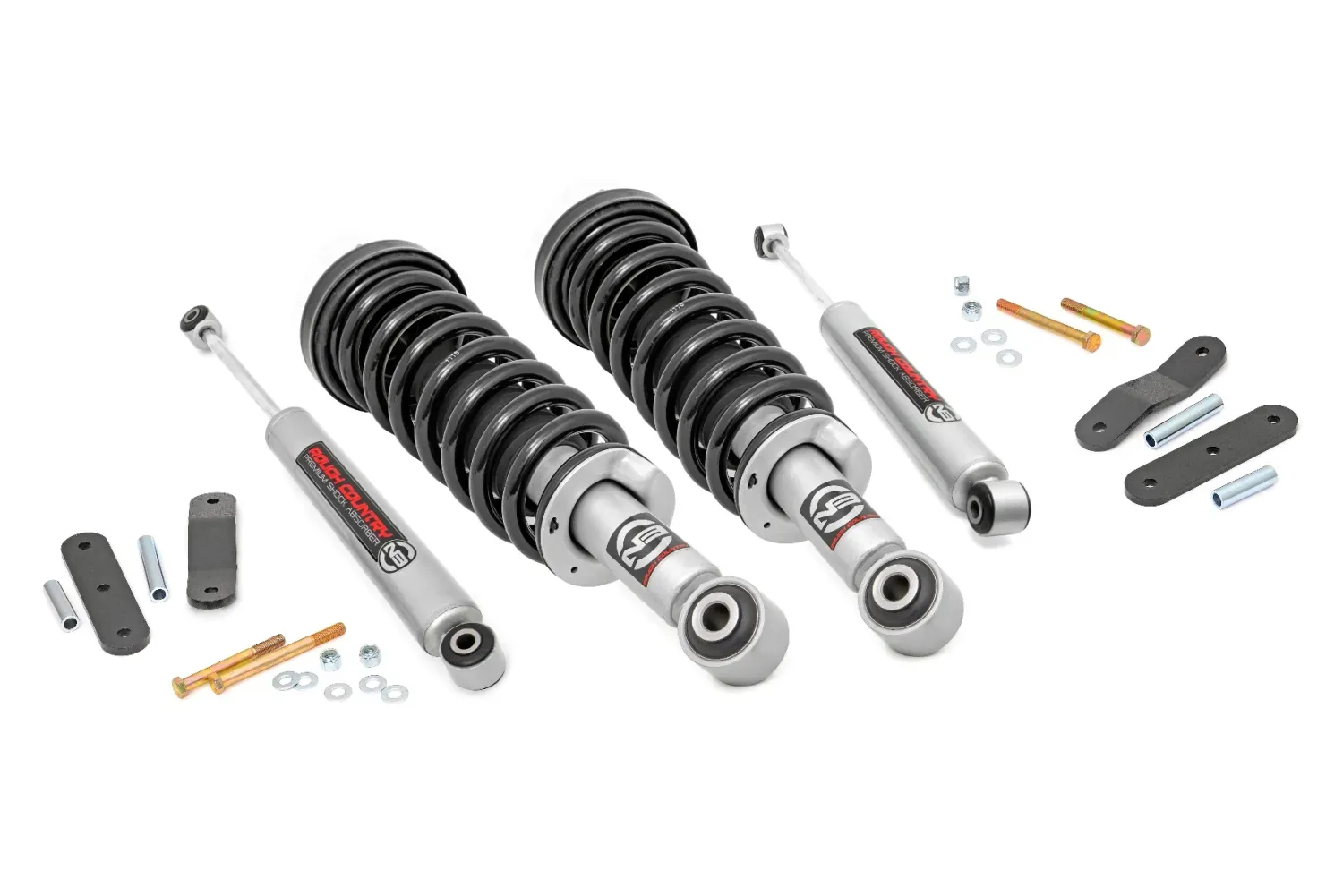 2.5 Inch Lift Kit W/Front Loaded Struts Nissan Frontier (05-25)/Xterra (05-15) 2WD/4WD 2.5 Inch Lift Kit W/Front Loaded Struts Nissan Frontier (05-25)/Xterra (05-15) 2WD/4WD