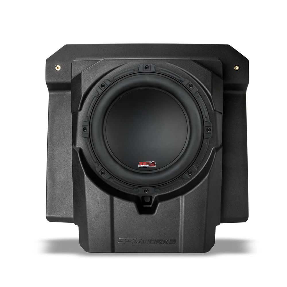 SSV Works Empty Single 10" Under-Seat Sealed Enclosure for 2024-2026 Can-Am Maverick R X, Maverick R, Maverick R X RS
