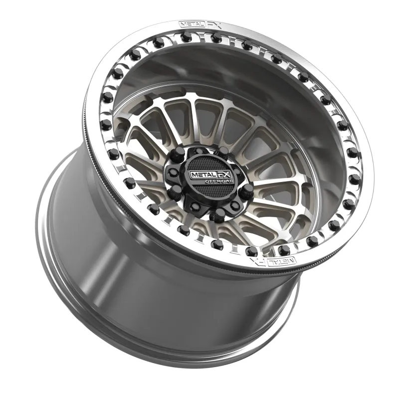 Metal FX Delta R Beadlock 15x10 5X114.3 +0mm Raw 2-pc Wheels