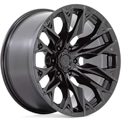 4-Fuel Flame 20x9 6X139.7 6x5.5 +1mm Matte Black Wheels