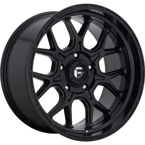 4-Fuel Tech 17x9 6X5.5 6X139.7 +20 Matte Black Wheels