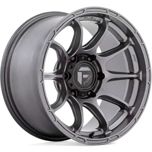 4-Fuel Variant 17x9 6X5.5 6X139.7 -12  Matte Gunmetal Wheels