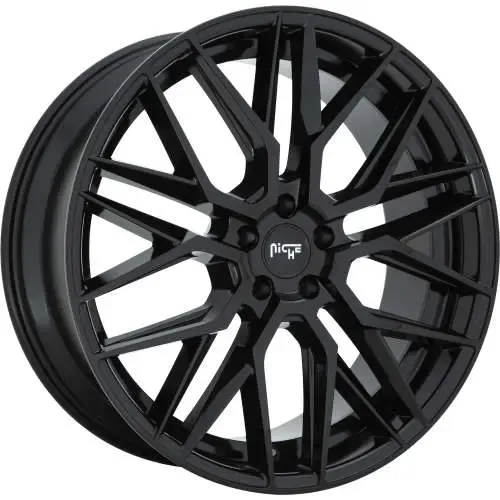 Niche Gamma M224 20x9 +35 Gloss Black Wheels