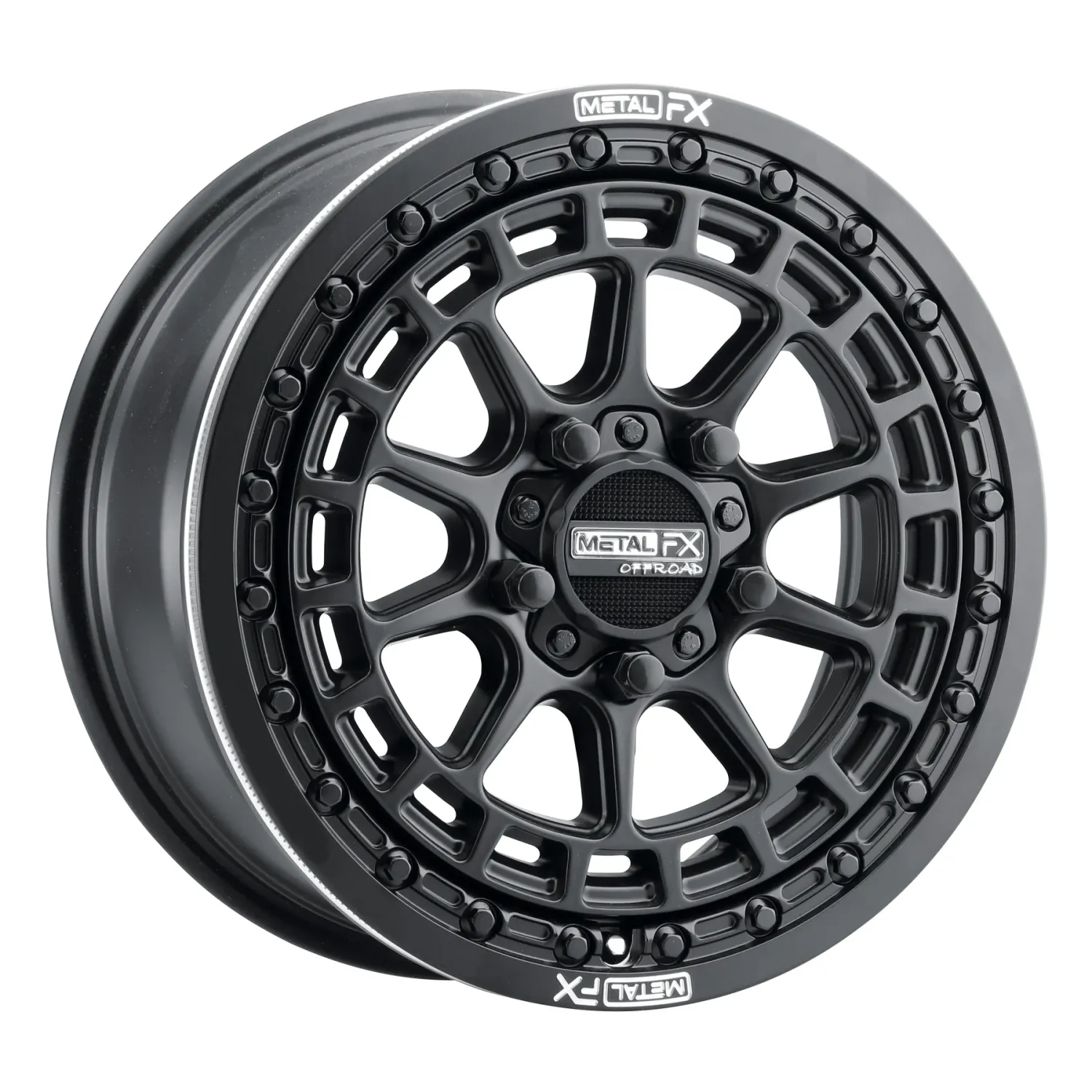 Metal FX Outlaw R Beadlock 15X7 5X114.3 +61mm/6+1 Satin Black Wheels (Limited Time Deal) Metal FX Outlaw R Beadlock 15X7 5X114.3 +61mm/6+1 Satin Black Wheels (Limited Time Deal)
