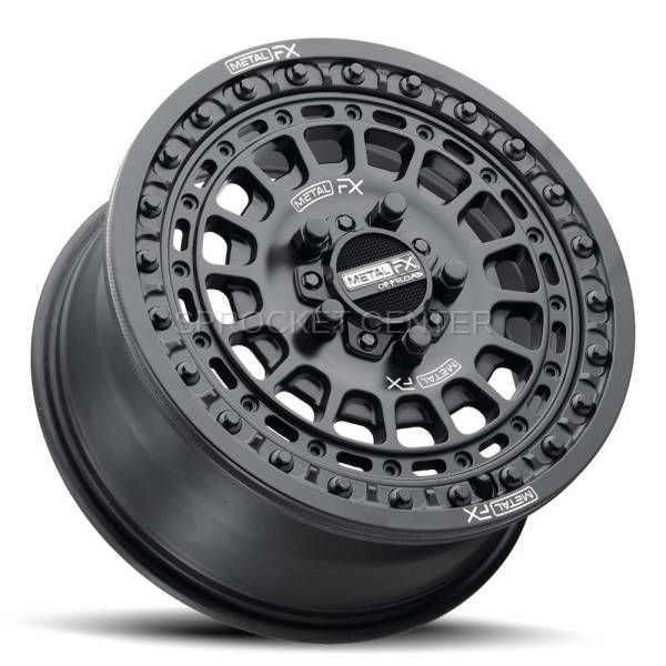 Metal FX Hitman R Beadlock 15X7 5x114.3 +61mm Satin Black Wheels (Limited Time only)