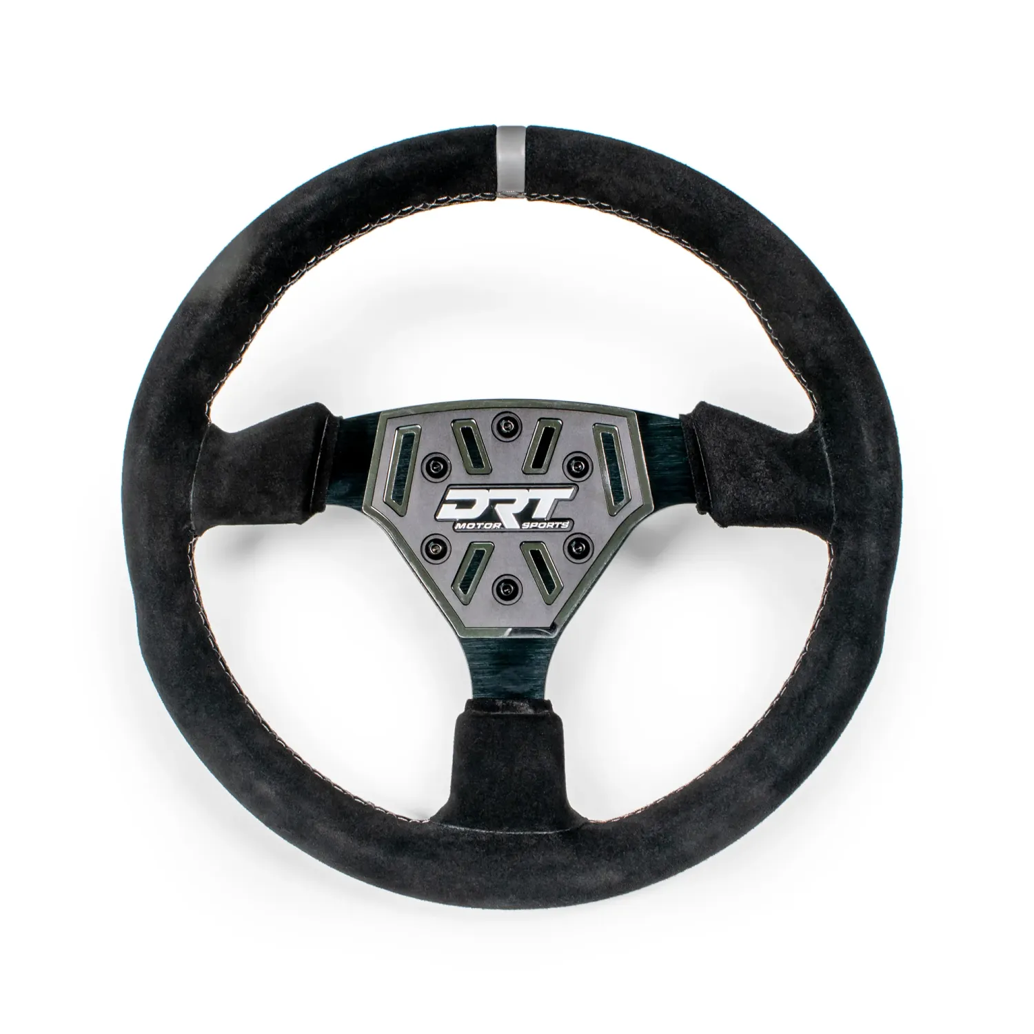 DRT 330mm Round Steering Wheel - Suede DRT 330mm Round Steering Wheel - Suede