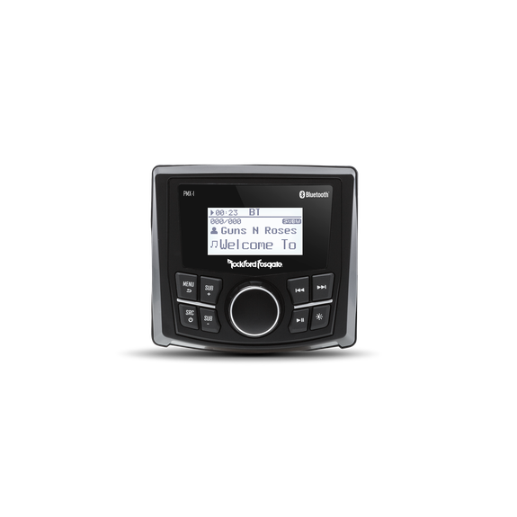 Rockford Fosgate Punch Marine Grade Media Receiver with 2.3" Dot Matrix Display